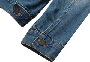 Chaqueta Vaquera de Corte Regular para Invierno, Abrigo Casual Resistente a la Altura de la Cadera, Estilo Urbano Desgastado para Uso Formal y Casual - Product Image 3