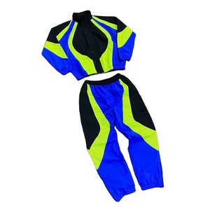 Custom Windbreaker Stacked <b>Pants</b> and Sweatshirts Nylon Tracksuit Men Zip up Polyester Two Piece Wind Break Track Suit for Men's - Product Image 3