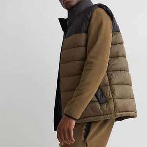 Gilet matelassé isolant pour homme avec logo personnalisé, veste sans manches d'hiver, vêtement décontracté pour l'extérieur - Product Image 4