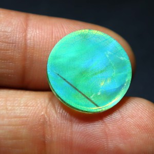 Monarch Butterfly <b>Opal</b> Doublet Handmade Monarch <b>Opal</b> Jewelry Green Fire <b>Opal</b> Stone Jewelry Fire <b>Opal</b> Doublet Monarch Gemstone - Product Image 6