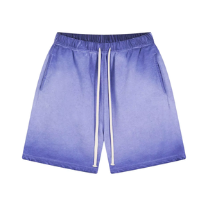 Shorts Streetwear Premium pour Femme en Coton Molletonné Épais Effet Délavé Acide – Personnalisation Logo OEM ODM – Fournisseur en Gros - Product Image 1