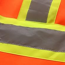 <b>Light</b> <b>Blue</b> Men's High Visibility Reflective Safety Hoodie with Zipper Pocket Stripes <b>LED</b> Flash Waterproof for Men - Product Image 6