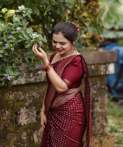 Sari de seda verde claro listo para enviar, vestido tradicional indio estilo Banarasi, sari drapeado con borde estampado para ceremonias. - Product Image 2