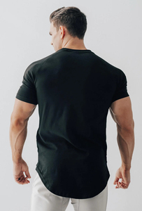 T-shirts de sport pour hommes, respirants, à manches courtes, en coton, pour la course à pied, la musculation, l'entraînement, t-shirts de fitness pour l'été - Product Image 4
