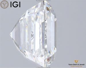 Elegante Corte Asscher con Diamante Cultivado en Laboratorio CVD de 5.01 Quilates, Color F, Claridad VVS2, Certificado por IGI, para Anillo de Compromiso Personalizado - Product Image 4