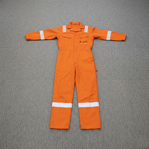 High Visibility Safety <b>Overall</b> Uniform with Reflective Tape Heavy Duty Industrial Protective Workwear - Product Image 4