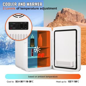 Mini 10 litri/12-Can portatile di lusso AC/DC più caldo nero piccolo frigorifero di bellezza per la cura della pelle latte materno Chill Office - Product Image 3