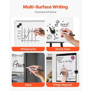 36 conteggi pennarelli cancellabili a secco punta Fine nero e lavagna bianca marcatori a basso odore per prestazioni ottimali - Product Image 5