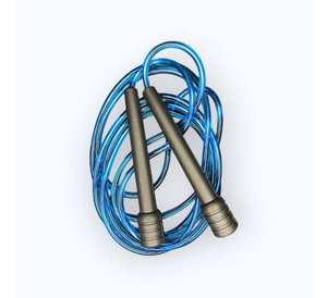 Cuerda de Saltar Ajustable de PVC para Fitness, Cuerda de Saltar sin Enredos para Entrenamiento en el Gimnasio y Ejercicio en Casa, Cable de PVC Azul Resistente - Product Image 2