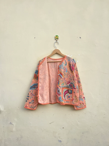 Couette indienne faite à la main 100% coton écologique matelassée anti-plis respirante séchage rapide imprimée numériquement avec poche avant automne hiver - Product Image 2