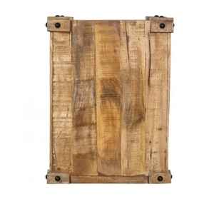 Table de chevet contemporaine en bois de manguier vintage pour chambres de style farmhouse et hôtels - Product Image 4