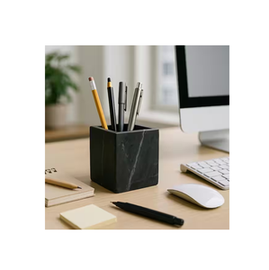 Nouveauté : Porte-stylos et crayons design marbre, organiseur de bureau multifonctionnel, articles de bureau, cadeaux artisanaux à prix abordable - Product Image 2