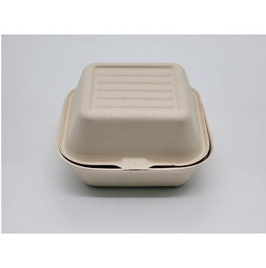 Biodegradable Disposable Split <b>Lunch</b> <b>Box</b> Food Packaging Container with Multiple <b>Compartments</b> for Takeaway Catering and Meal - Product Image 4