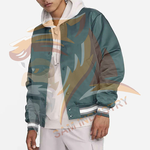 Chaqueta de Satén de Invierno Personalizada de Alta Calidad con Ropa de Invierno para Hombre de Primera Calidad, Chaqueta de Satén Ligera y Cómoda - Product Image 3
