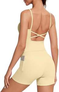 PASUXI Ropa Deportiva para Mujer, Leggings de Yoga de Cintura Alta, Secado Rápido, Transpirables, Antibacterianos, Spandex/Nylon, Sin Mangas - Product Image 4