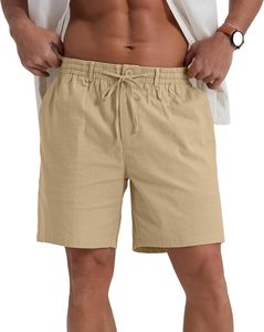 <b>Mens</b> Sports Shorts Front Custom Eco-Friendly Breathable Quick Dry High Waist Drawstring Closure Spandex/Cotton Lightweight - Product Image 2
