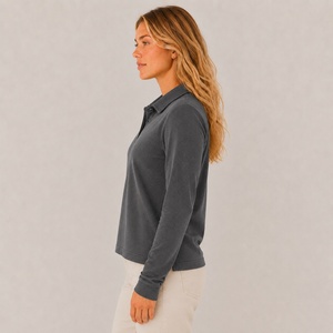 Polo de Moda Femenina de Alta Calidad, Logotipo Bordado Personalizado, Tela Transpirable, Proveedor Mayorista, MOQ Bajo, Fábrica - Product Image 3