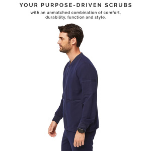 Blouses de travail médicales unisexes personnalisées, vêtements d'extérieur pour le secteur de la santé, détection d'aiguilles, fusion sans couture, fabricant Pakistan - Product Image 3