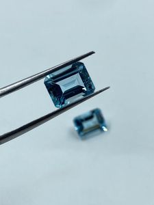 Topacio Azul Cielo Natural, Corte Baguette de 7x9 mm, 6.05 Quilates, Piedra Suelta para Joyería - Product Image 6