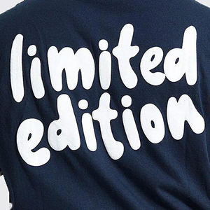 100% Cotton 180g Custom 3d Plain T Shirt Foam Puff Print Cotton T Shirt Print Logo 3d Foam Screen Print Tee Shirt - Product Image 2