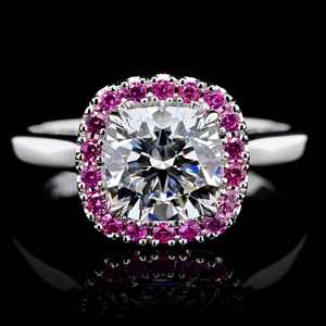 Anillo de Compromiso y Boda para Mujer, Hecho a Mano, Plata 925, con Diamante Moissanita Corte Radiante, Bañado en Oro de 18K, Venta al Por Mayor - Product Image 3