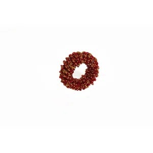 Anillo para Servilletas con Cuentas Rojas, Decoración de Mesa en Forma de Anillo, 4.5cm de Ancho, para Bodas - Product Image 3