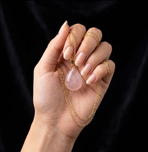 Collier pendentif goutte d'eau en onyx naturel 20MM, finition laiton argenté, doré, or rose, vente en gros, bijoux en pierres précieuses, cadeau minimaliste - Product Image 2