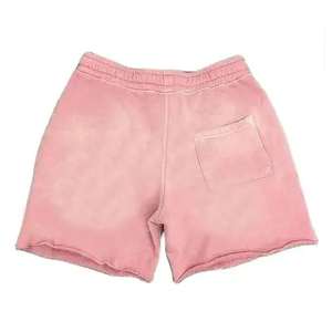 Pantalones Cortos de Malla para Hombre con Estampado Puff Personalizado, Serigrafía Vintage 3D, Forro Polar Sólido, Efecto Desgastado por el Sol, 100% Poliéster, Lavado Ácido con Efecto Piedra - Product Image 5