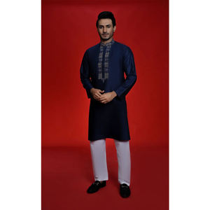Ensemble Kurta Sophistiqué pour Hommes 2026 – Shalwar Kameez Tendance en Tissu Doux Premium – Vêtements Ethniques pour Hommes en Gros - Product Image 1