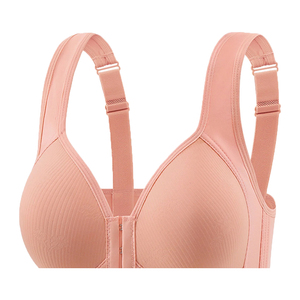 Soutien-gorge de sport pour femme, simple, à maintien élevé, respirant, séchage rapide, écologique, en Spandex/Nylon, bretelles réglables à l'avant, coussinets amovibles - Product Image 2