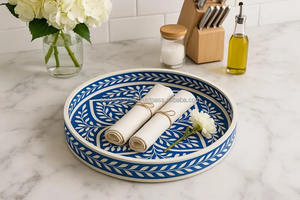 ถาดรองกระดูกแบบทำมือสำหรับจัดแสดงหรือจัดเสิร์ฟและโต๊ะเครื่องแป้งผลิตในอินเดีย - Product Image 3