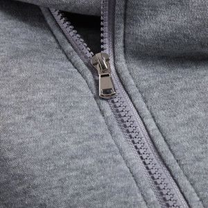 Best Custom Men's Breathable Front Zipper Hoodie 100% Cotton Eco-Friendly Winter Fashion Casual - Product Image 3