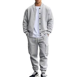 Men's Eco-Friendly <b>Maternity</b> Cotton Tracksuit Set | Breathable Hooded Sportswear | <b>Winter</b> Plaid Design Streetwear - Product Image 1