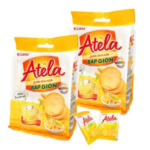 HALAL ATELA CORN CRISP CRACKERS 228g Collation faible en gras au goût sucré et salé Texture croustillante Sachet emballé Bon goût Pas cher - Product Image 1
