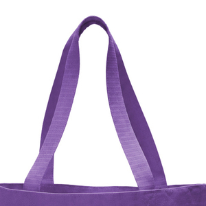 Bolsa de tela de algodón con logotipo personalizado impreso, asa larga, precio económico, diseño simple. - Product Image 5