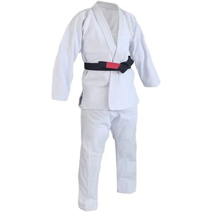 White Karate Gi Uniform 100% Cotton Durable Adult Unisex Martial <b>Arts</b> Wear Loose Fit Breathable Lightweight 220g Customizable - Product Image 4