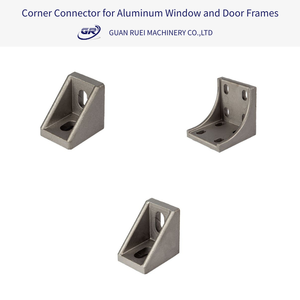 Conector para Ventanas Angulares/Puertas Industriales/Estructuras de Aluminio Industriales/Ventanas de Protección para Maquinaria/Sistemas Modulares Industriales/Plateado - Product Image 1