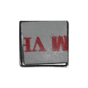 Plaque signalétique autocollante en aluminium personnalisée – Plaque de logo carrée argentée autocollante pour l'étiquetage des équipements et des actifs - Product Image 5