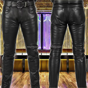 กางเกงหนังเทียมสีดำด้านทรงสลิมฟิตเอวสูงสำหรับผู้หญิง กันน้ำ มีซิป ขายส่งจำนวนมาก รับออกแบบตามสั่ง - Product Image 1