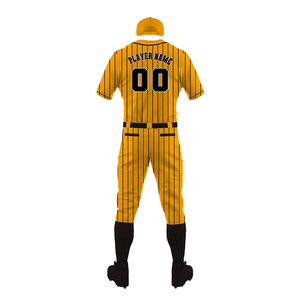 Maillot de baseball personnalisé unisexe Econex Sports 100% polyester respirant, uniforme adulte, impression par transfert thermique, vêtements de sport d'équipe, blanc - Product Image 3