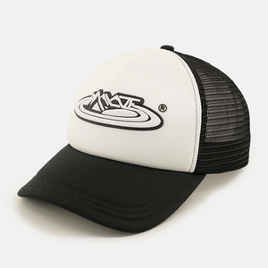 Breathable 7-Panel Mesh Sporty Common Trucker <b>Hats</b> Adjustable Lightweight Outdoor Snapback <b>Caps</b> - Product Image 1