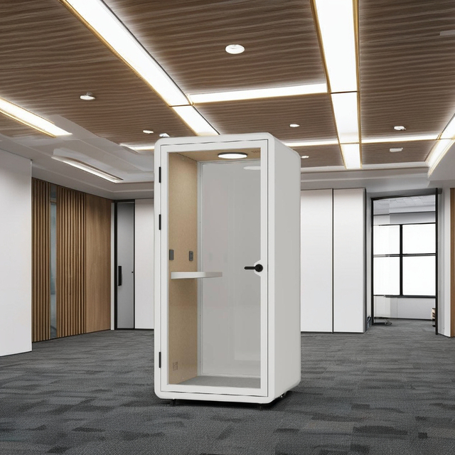 Solo Hipod Steel Modern Personal Phone Booth Office Pods for Multi-Purpose Use at Home Hospital & More Made in SG
