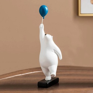 Ceramic White Bear Shape With <b>Gold</b> Tray Stylish Storage Organizer Ideal For <b>Small</b> Essentials And Jewelry Display Decor - Product Image 4