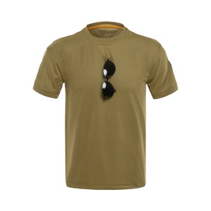 Men's <b>Olive</b> <b>Green</b> Short Sleeve <b>T</b>-<b>Shirt</b> O-Neck Regular Fit Casual Streetwear Knitted Solid Color 100% Organic Cotton Eco-Friendly - Product Image 6