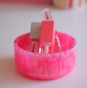 The Handmade Collection Polished Resin <b>Bowl</b> <b>Pink</b> Cute Design Eco-Friendly Wedding & Party Gift - Product Image 5