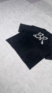 เสื้อยืดครอปทรงโอเวอร์ไซส์สไตล์วินเทจสตรีทแวร์ผ้าคอตตอนหนานุ่มพิมพ์ลายกราฟิกยูนิเซ็กซ์แฟชั่นลุคย้อนยุค - Product Image 4