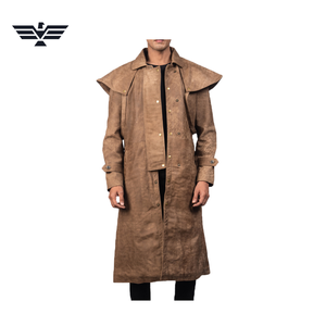 Men's Slim Brown Suede Leather <b>Motorcycle</b> <b>Jacket</b> Anti-wrinkle Faux Fur Lining <b>Vintage</b> Stand Collar Zipper Closure Winter Wear - Product Image 1