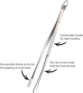 ชุดที่คีบอาหารสแตนเลสแบบยาวตรง ปลอดภัยสำหรับเครื่องล้างจาน - Product Image 4