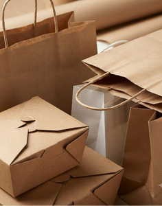 Sac cadeau en papier kraft écologique recyclable avec poignée en corde, imprimé sur mesure, sac de courses brun de qualité alimentaire pour l'emballage à emporter - Product Image 2
