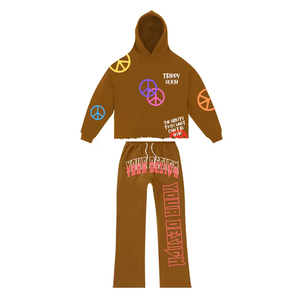 กางเกงวอร์มผ้าแคนวาสลำลองสำหรับผู้ชายแบบ OEM สั่งทำพิเศษ พร้อมปักโลโก้ กางเกงทรงขาบาน สไตล์สตรีทแวร์ - Product Image 1